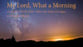 My Lord, What a Morning SATB choral sheet music cover